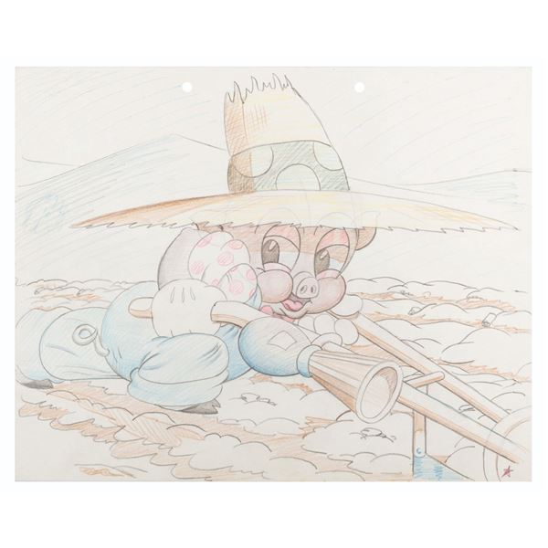 A "Porky’s Spring Planting” Layout Drawing.