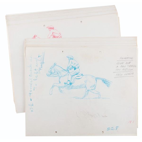A Collection of "Old Glory” Paul Revere Production Drawings.