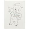 Image 1 : A Porky Pig "Any Bonds Today?” Production Drawing.