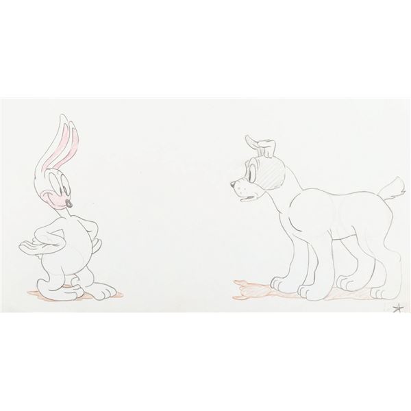 An Early Bugs Bunny "Prest-O Change-O” Production Drawing.