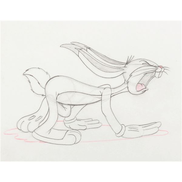 A Bugs Bunny "Wabbit Twouble” Production Drawing.