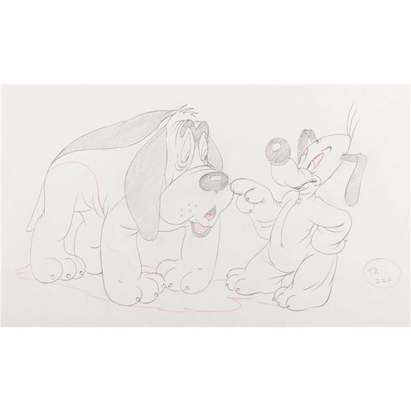 An "Of Fox and Hounds" Production Drawing.