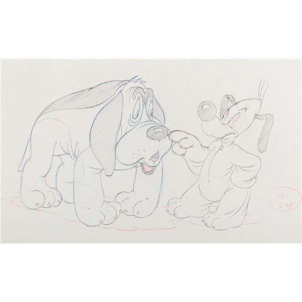 A Production Drawing from "Of Fox and Hounds.”