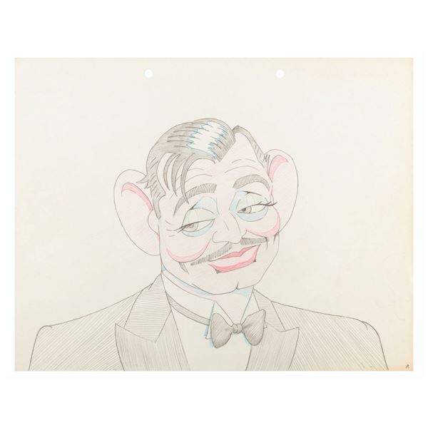 A "Hollywood Steps Out” Model Drawing of Clark Gable.