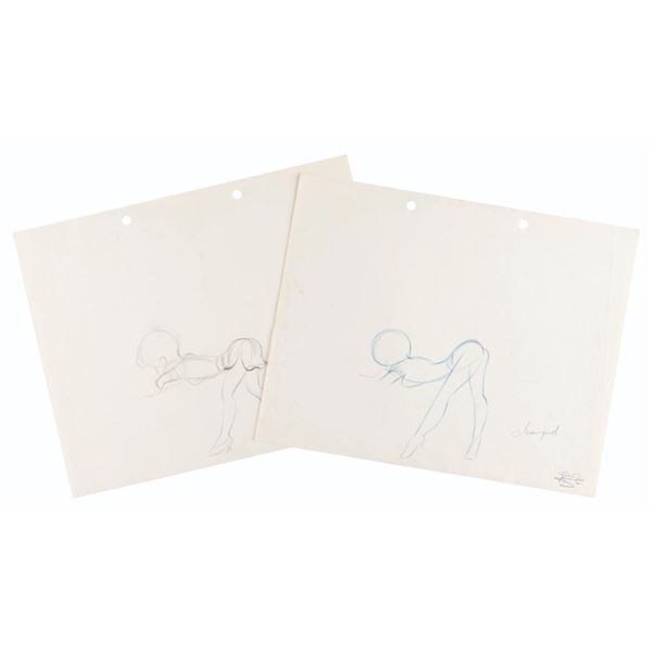 "Coal Black and de Sebben Dwarfs” Production Drawings.