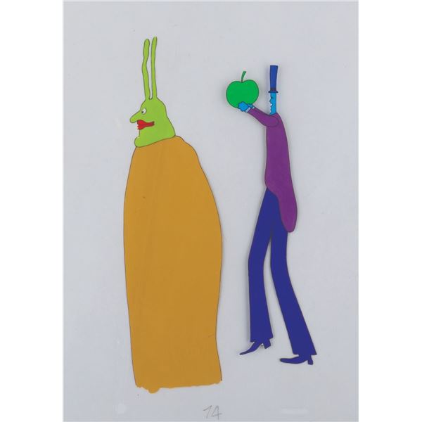 A "Yellow Submarine” Kinky Boot Beast and Apple Bonker Cel.