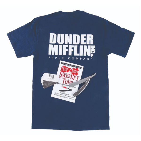 A Collection of "The Office” Props and Crew Gift Shirt.