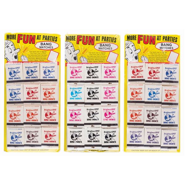 Three Prank Bang Matches Store Displays.