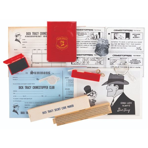 A Dick Tracy's Crimestopper Club Kit.
