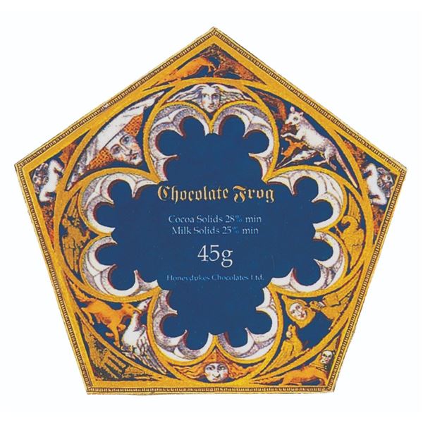 A Wizarding World of Harry Potter Chocolate Frog Card Prop.