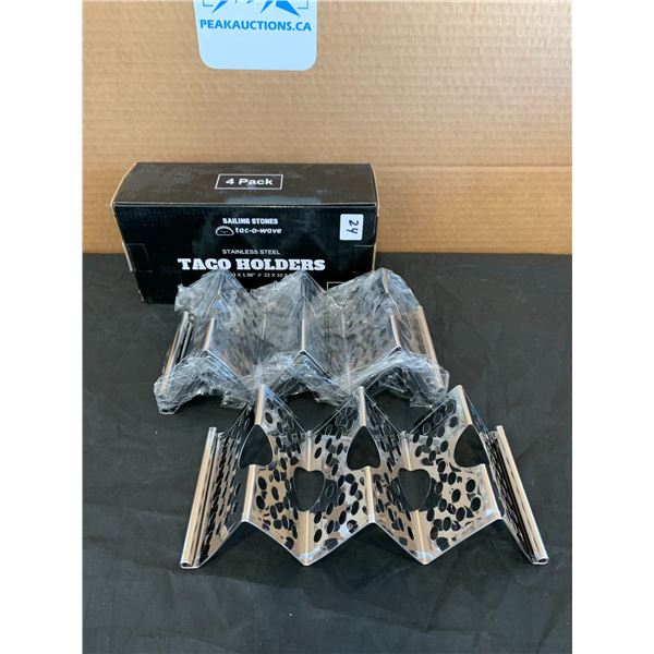 Stainless Steel Taco Holders - 4 Pack