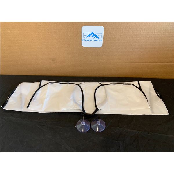 Beard Bib- Hair Clipping Catcher & Grooming Cape White