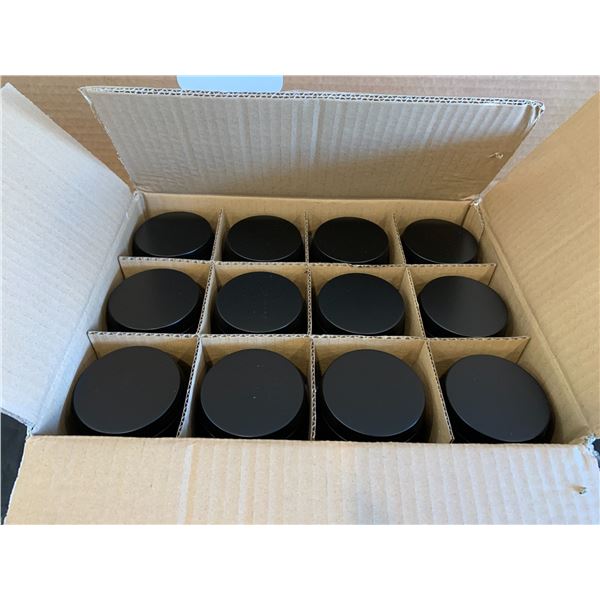 Case of 24  Premium Candle Tins 4oz Round With Lids