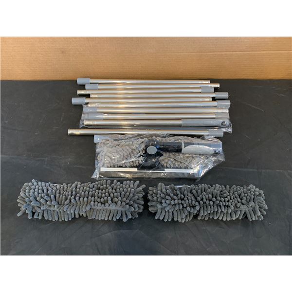 Window Washing Cleaner Squeegee Duster 2 in 1 Tool Kit Spliceable Extension Poles