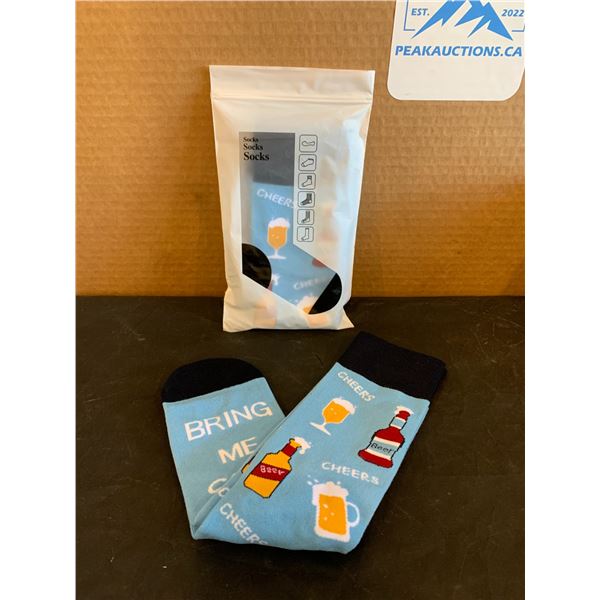 Lot of 2 Beer Dress Socks