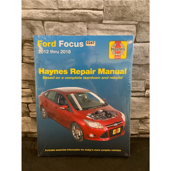 Ford Focus 2012 Trru 2018 Haynes Repair Manual
