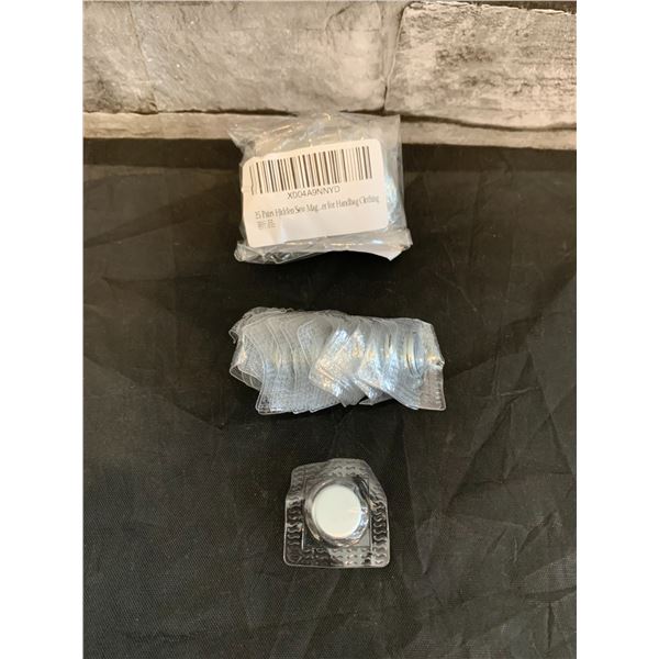 25 Pack of Hidden Sewing Magnets for Handbag/Clothing