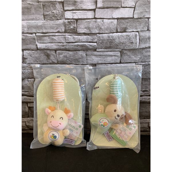 Lot of 2 Tololo Baby Rattle Toy