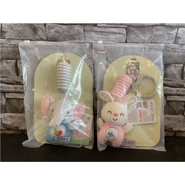 Lot of 2 Tololo Baby Rattle Toy