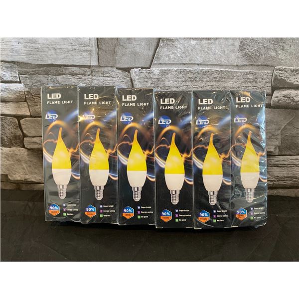 LED Flame Light Bulb 6 Pack