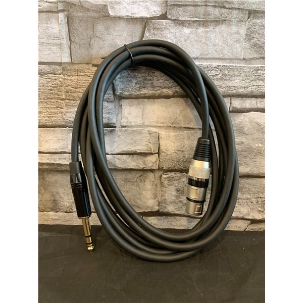 Tisino Female XLR to 1/4 Mono Microphone Cable 10 Feet