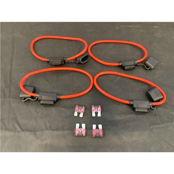 10 Guage Fuse Holder - 10AWG Inline Fuse Holder With 40AMP ATC 4 Pack