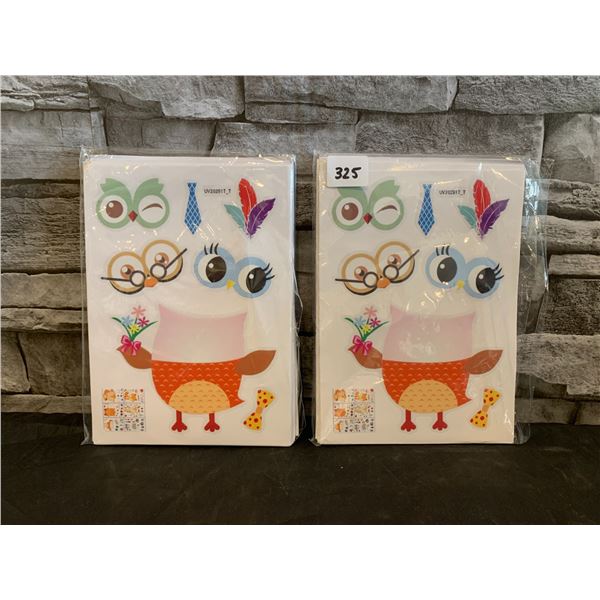 Birthday Party Animal Wall / Window Decorations 12 Sheets (2 Packs)