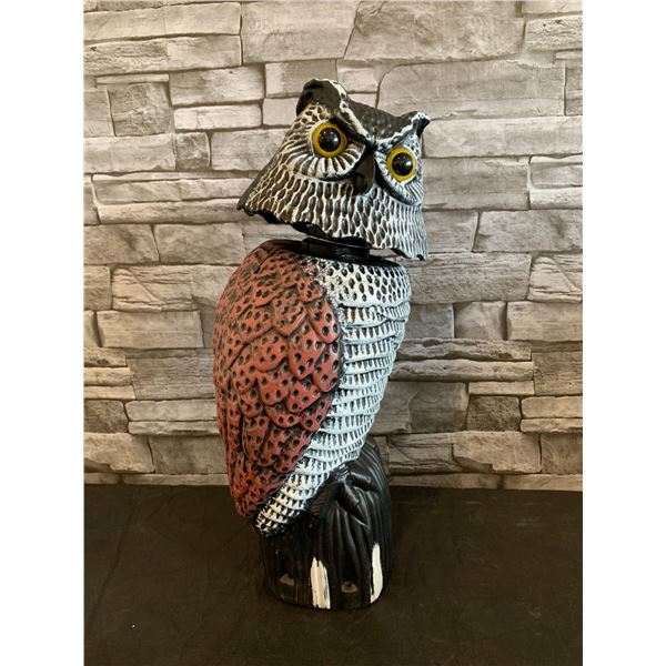 Fake Owl Decoy To Scare Birds