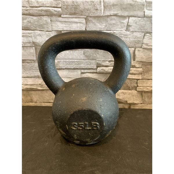 35 Lb Cast Iron Kettlebell