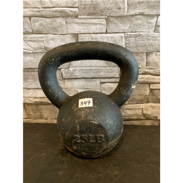 25 Lb Cast Iron Kettlebell