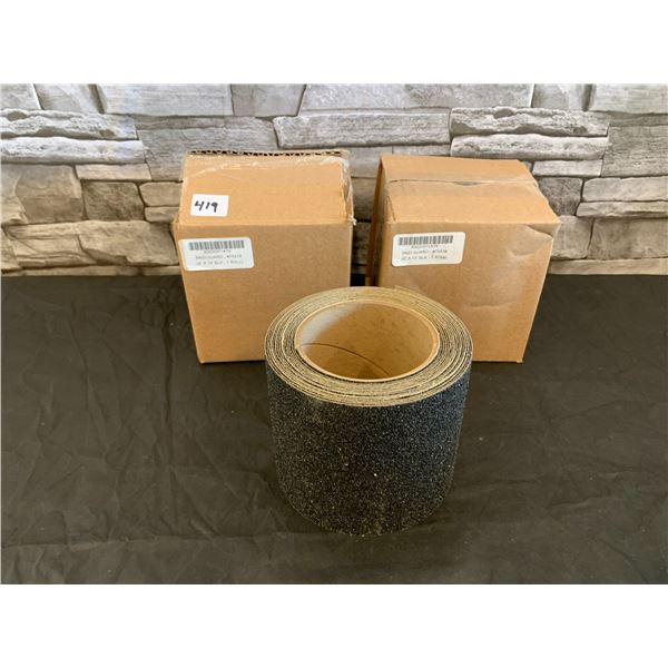 Lot of 2 Skid Guard Anti-Slips Tape 4"x 15' Black