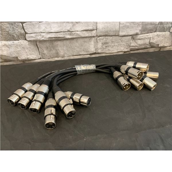 Gearlt XLR to XLR Microphone Cable 1 Foot 6 Pack XLR Male To Female 3 Pin