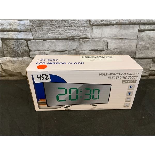 Multi Function Mirror Electronoc Clock
