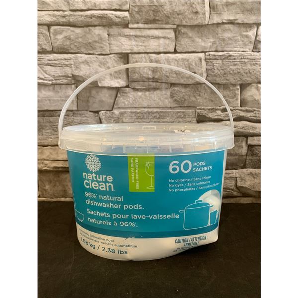 Nature Clean 96% Natural Dishwasher Pods 60 Pack