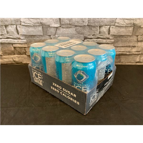 Sparkling Ice + Caffein Zero Sugar Blue Raspberry 12 Pack  BB May 2025