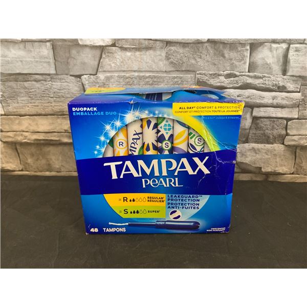 Tampax Pearl DuoPack 26 Regular 22 Super 48 Pack Tampons