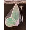 Image 1 : Lot of 2 LED Fairy Wings With Wand Light Green