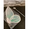 Image 2 : Lot of 2 LED Fairy Wings With Wand Light Green