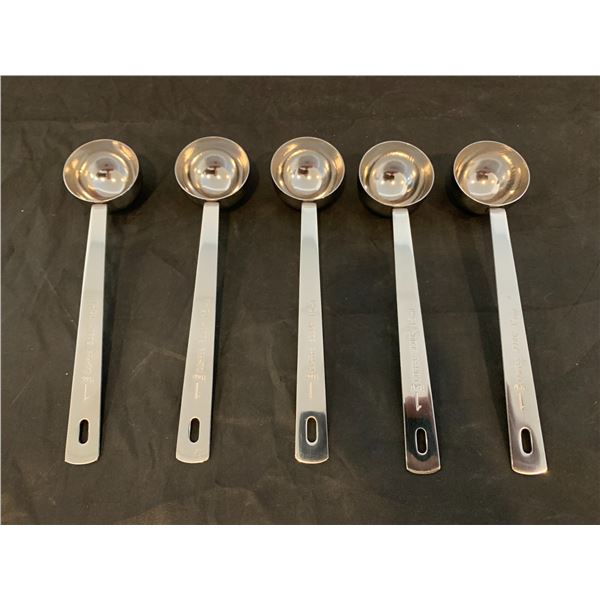 Stainless Steel 1 Tablespoon Measuring Coffee Scoop 5 Pack