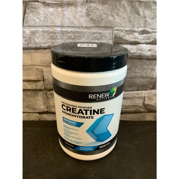Renew Actives Micronized Powder Creatine Monohydrate 5000mg Per Serving - 60 Se