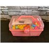 Image 1 : Wtora Pop-Arty-Beads Multi-Function Storage Box Blue