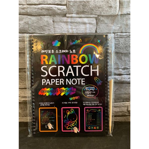 Rainbow Scratch Paper Note Book
