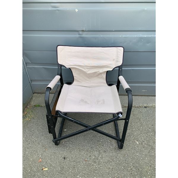 Coleman Camping Chair With Side Table Beige Colour