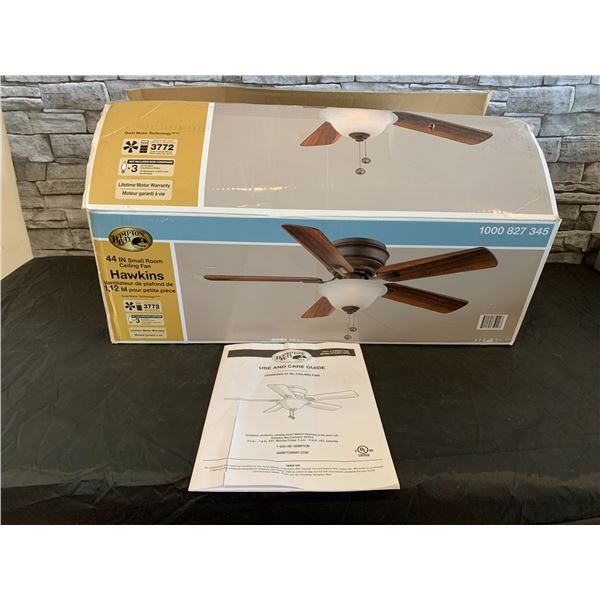 44 Inch Small Room Ceiling Fan Hawkins