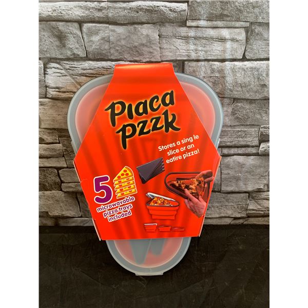 Placa Pzzk Store a Single Slice Or a Intire Pizza 5 Microwavable Pizza Trays Included