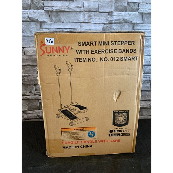Sunny Health And Fitness Smart Mini Stepper With Exercise Bands