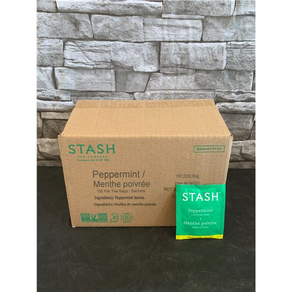 Stash Tea Company Peppermint 100 Foil Tea Bags