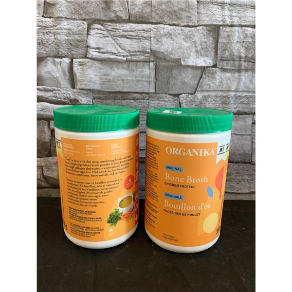 Lot of 2 Organika Orginal Bone Broth Chicken Protein 300G