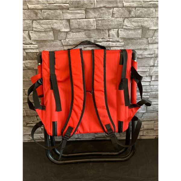 Red Backpack Sherpa Chair