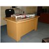 Image 1 : Maple Executive Bowfront Desk W/inlay
